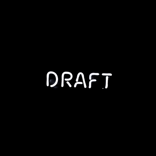 DRAFT Single Stroke Word unit for Miller Genuine Draft Replacement Tube - Neon Sign Part