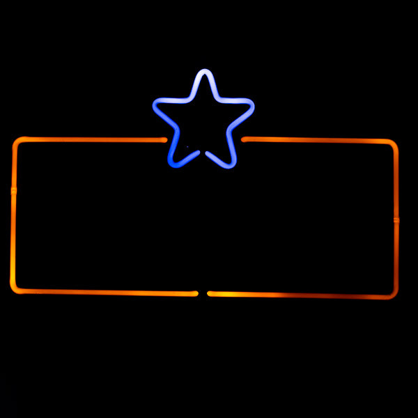 Rectangle Border unit with Star for Newcastle Brown Ale Replacement Tube - Neon Sign Part