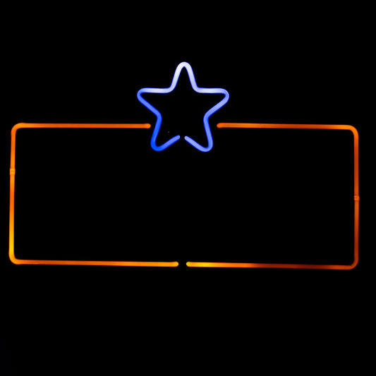 Rectangle Border unit with Star for Newcastle Brown Ale Replacement Tube - Neon Sign Part