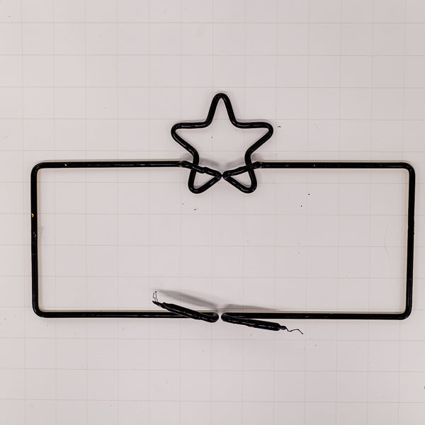 Rectangle Border unit with Star for Newcastle Brown Ale Replacement Tube - Neon Sign Part