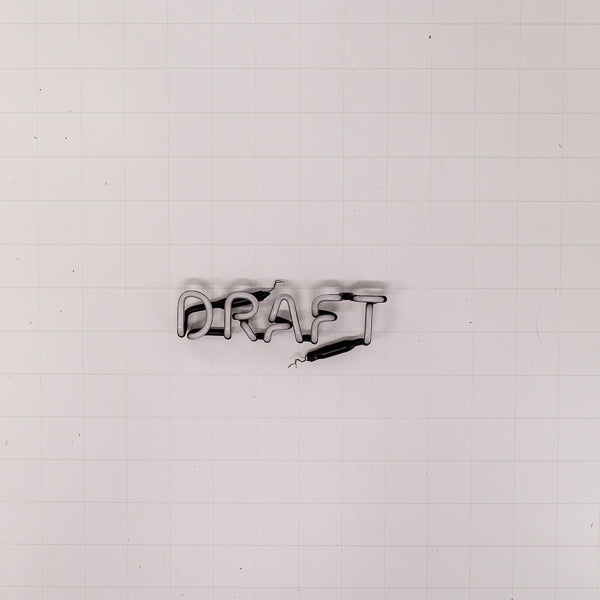 DRAFT Single Stroke Word unit Replacement Tube - Neon Sign Part