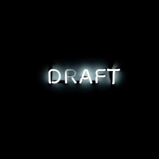 DRAFT Single Stroke Word unit for Miller Genuine Draft Replacement Tube - Neon Sign Part