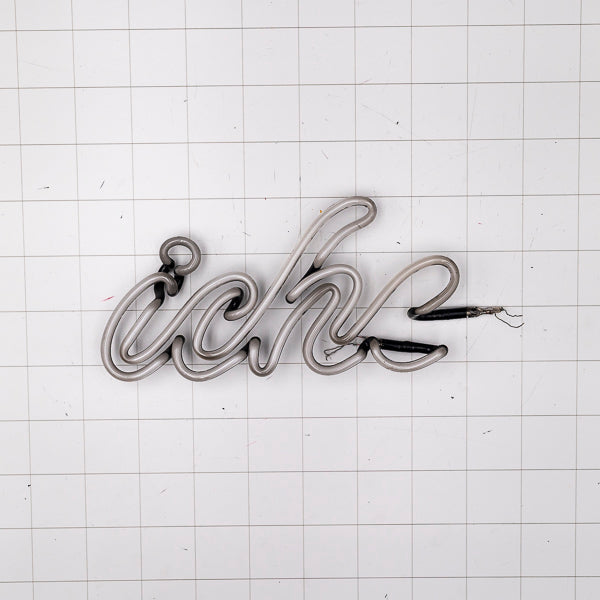 ICHE Script Word Unit Replacement Tube - Neon Sign Part Used