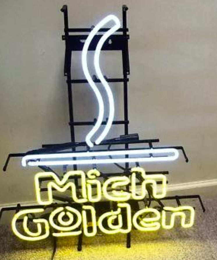 Mich Double Stroke Word Unit & Emphasis Tube for Michelob Golden Light Replacement Tube - Neon Sign Part
