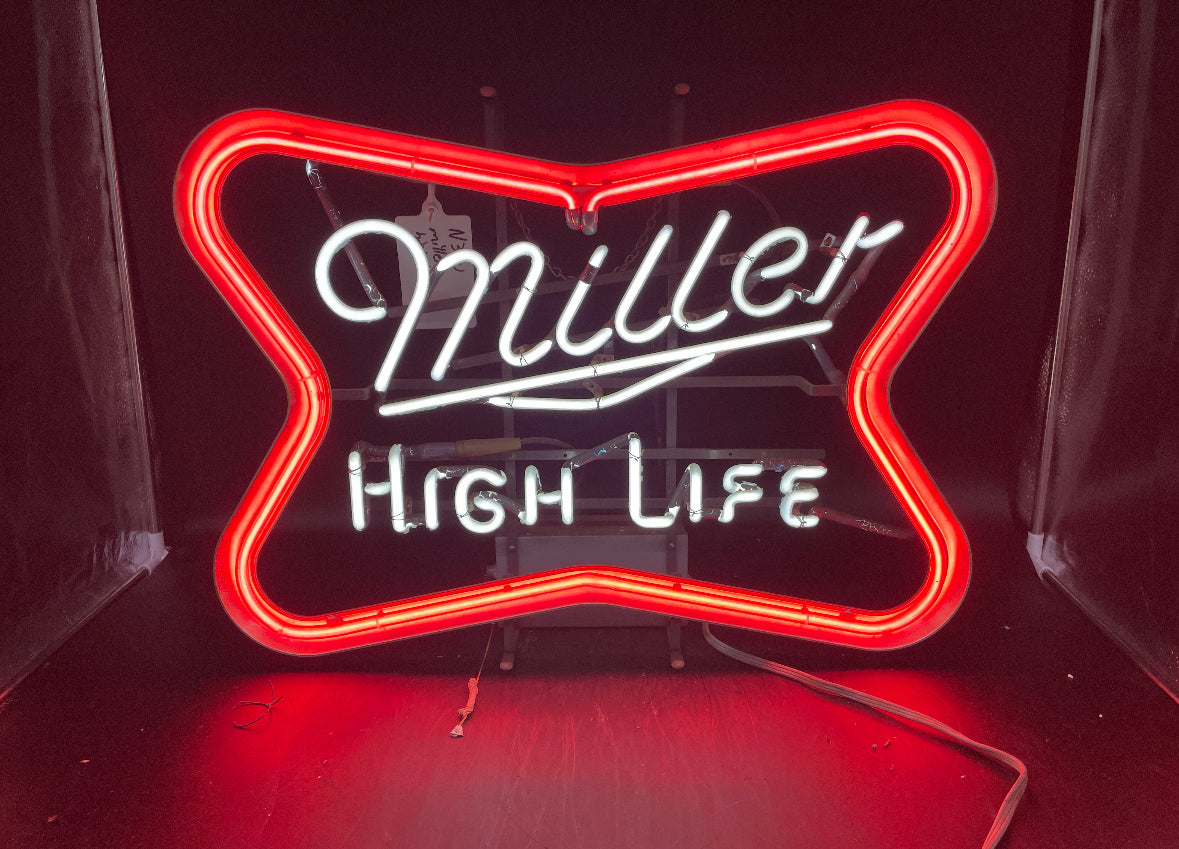 Miller Single Stroke Word Unit Replacement Tube Small Vintage Soft cross - Neon Sign Part