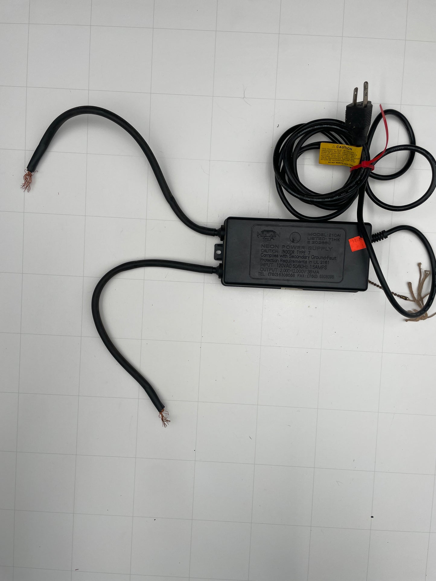 Neon Tech Electronic Neon Sign Replacement Transformer – 12Kv