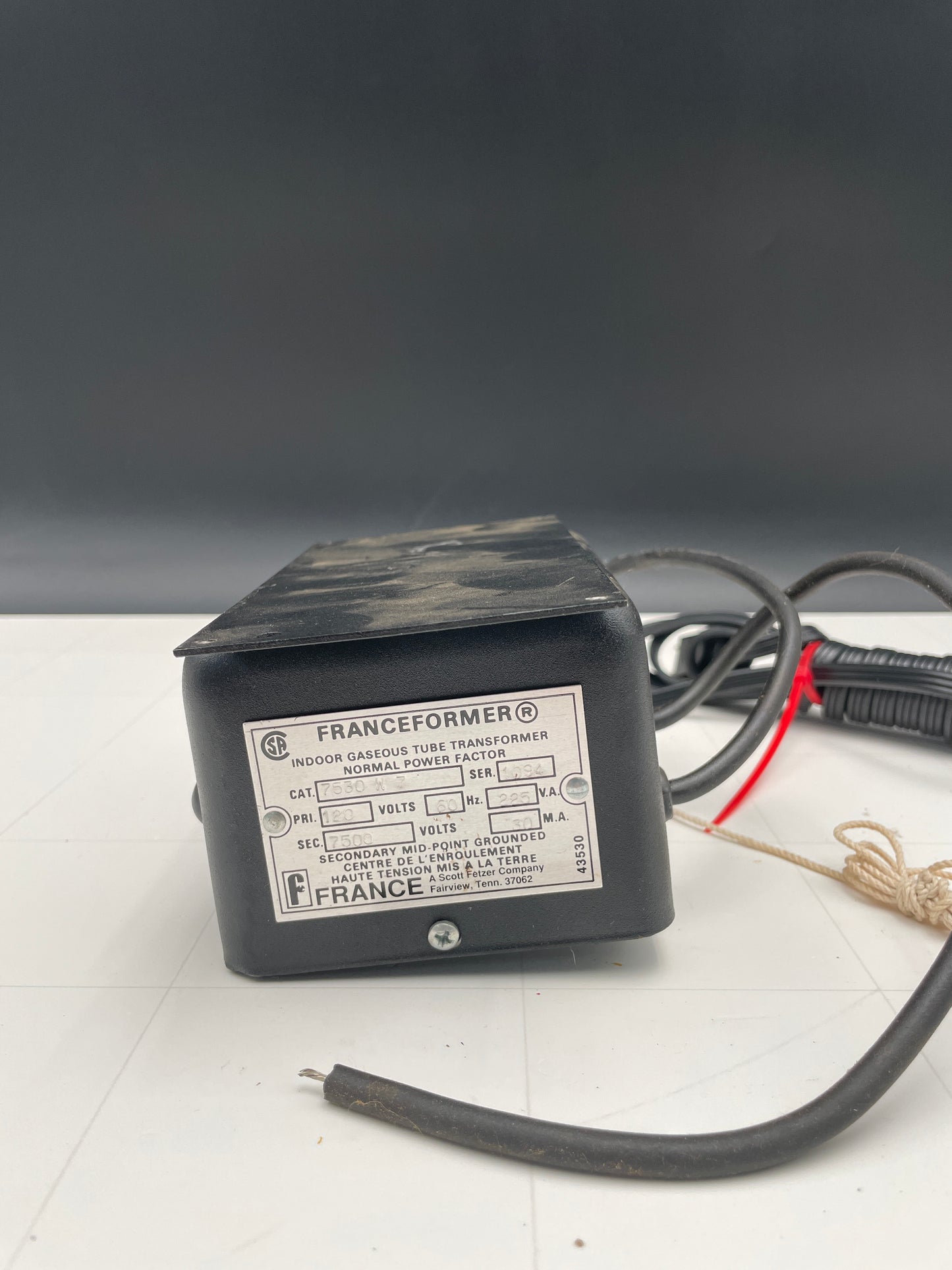 Franceformer Vintage Core & Coil Neon Sign Replacement Transformer – 7.5Kv