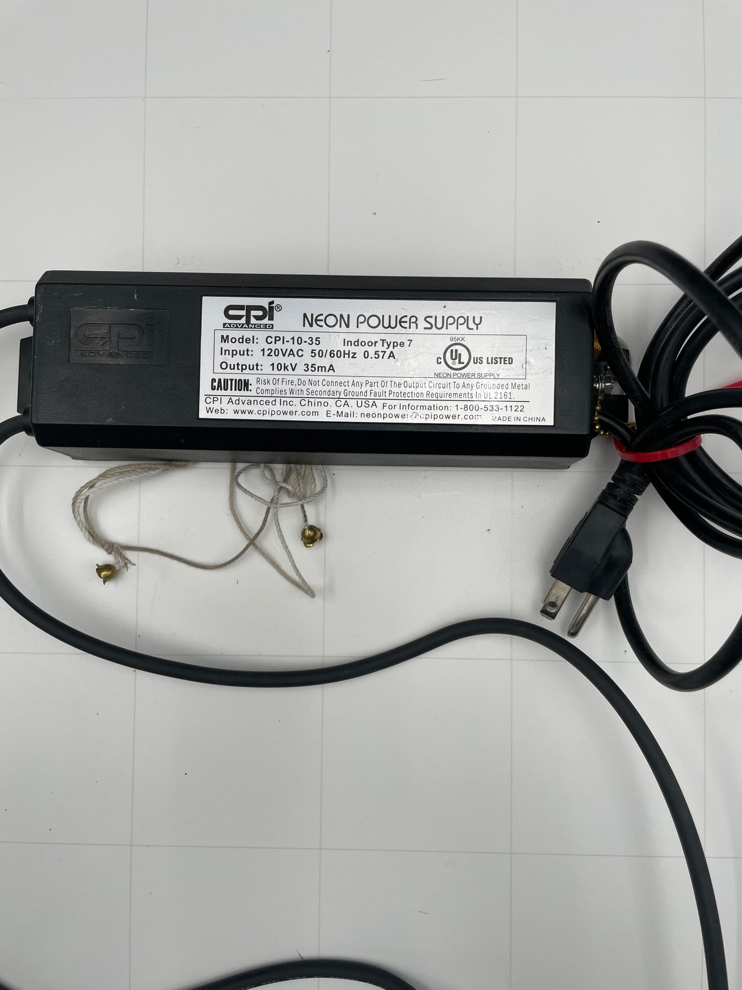 CPI Neon Power Supply Electronic Neon Sign Replacement Transformer – 10Kv