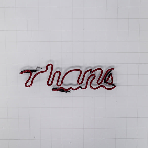 Indians Right Side Double Stroke Word unit for Budweiser Cleveland Indians Replacement Tube - Neon Sign Part