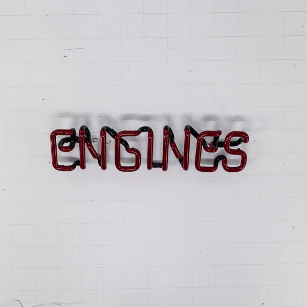 ENGINES Single Stroke Word unit for Bud Racing Start your Engines Replacement Tube - Neon Sign Part