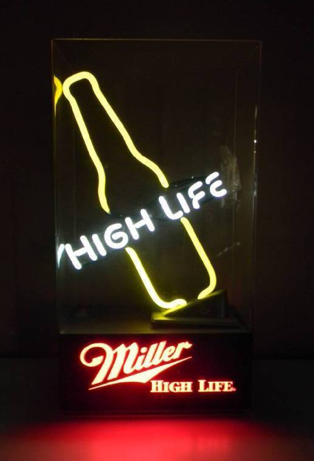 HIGH LIFE Single Stroke Word unit with Bottle for encased Miller High Life Replacement Tube - Neon Sign Part