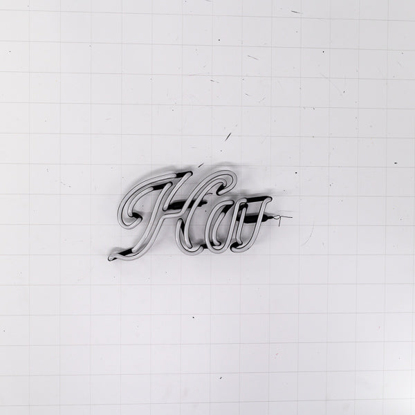 Ha double stroke script word unit for Hamm’s Replacement Tube - Neon Sign Part