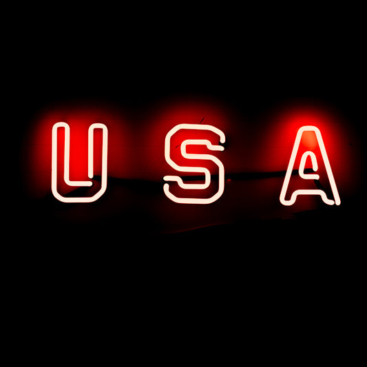 USA Double Stroke word unit for Olympic Budweiser Replacement Tube - Neon Sign Part