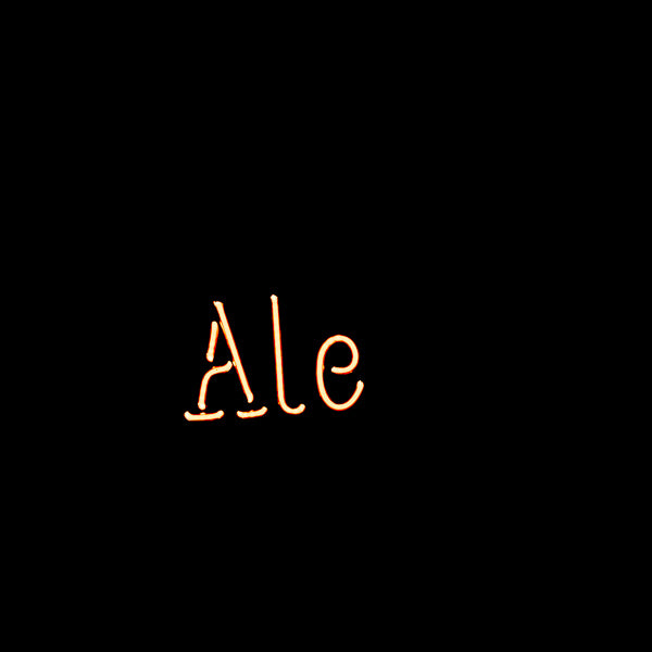 Ale Single Stroke Word unit for Red Tail Ale Replacement Tube - Neon Sign Part