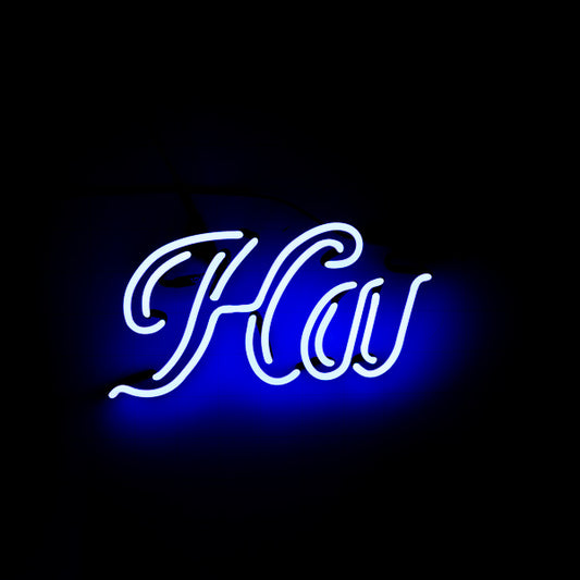 Ha Double Stoke Script Word unit for Hamm's Replacement Tube - Neon Sign Part