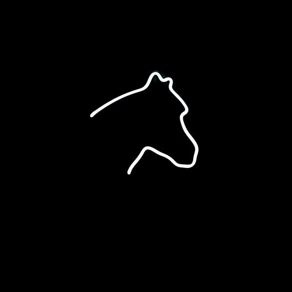 Horse Head Border unit for Rolling Rock Replacement Tube - Neon Sign Part