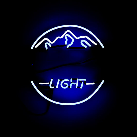 LIGHT Singe Stroke Word unit & Mountain Border for BUSCHHHHH Replacement Tube - Neon Sign Part