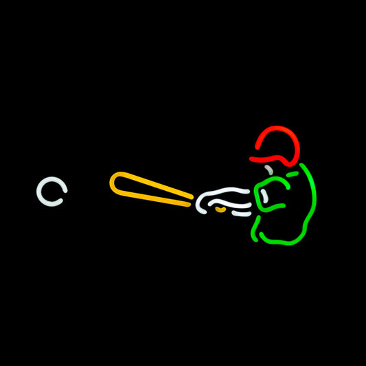 Upper body, Arms, Bat and Ball unit for Corona Extra Baseball Replacement Tube - Neon Sign Part