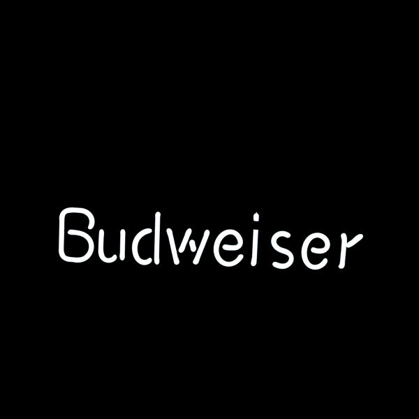 Budweiser Single Stroke Word unit Replacement Tube - Neon Sign Part
