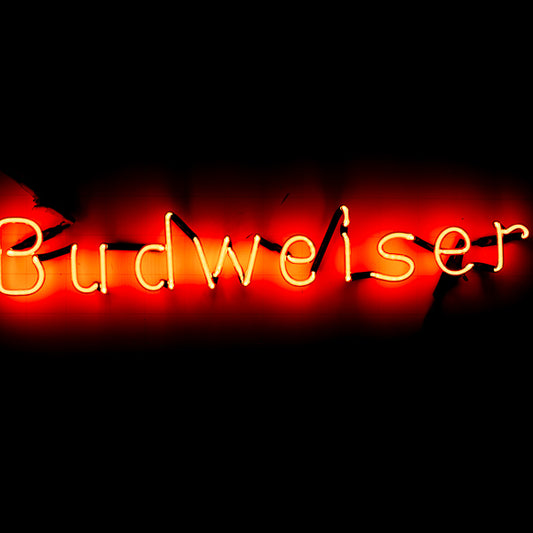 Budweiser Single Stroke Word unit Replacement Tube - Neon Sign Part