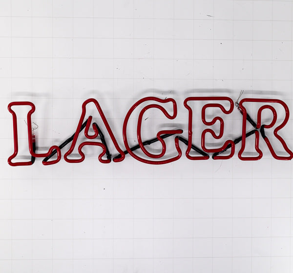 LAGER Double Stroke Word unit for Yuengling Traditional Replacement Tube - Neon Sign Part