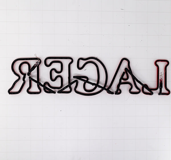 LAGER Double Stroke Word unit for Yuengling Traditional Replacement Tube - Neon Sign Part