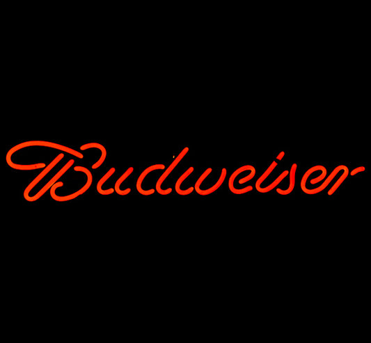 Budweiser Script Word unit for Budweiser Authentic Guitar Replacement Tube - Neon Sign Part