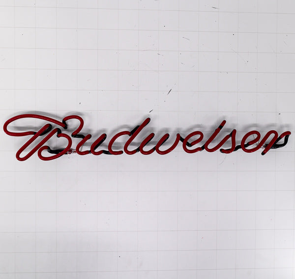 Budweiser Script Word unit for Budweiser Authentic Guitar Replacement Tube - Neon Sign Part