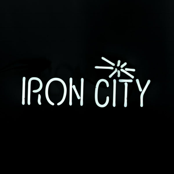 IRON CITY with Emphasis Replacement Tube - Neon Sign Part