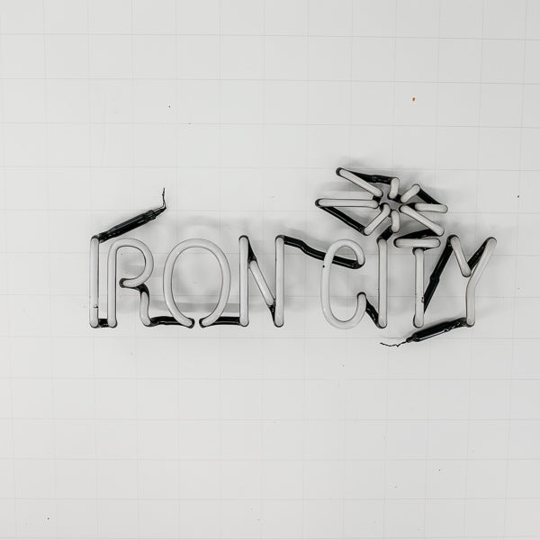 IRON CITY with Emphasis Replacement Tube - Neon Sign Part