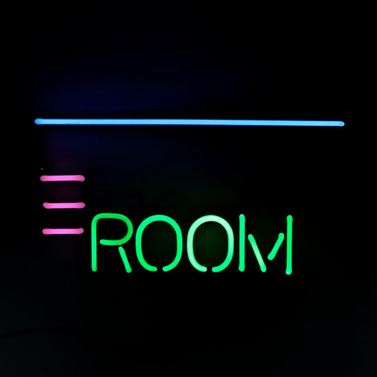 ROOM Single Stroke Word unit with Emphasis Replacement Tube - Neon Sign Part