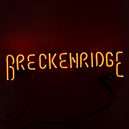 BRECKENRIDGE Single Stroke Word unit for Breckenridge Brewery Replacement Tube - Neon Sign Part