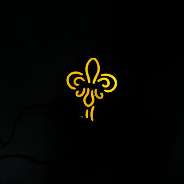Fleur-de-Lis Flower (New Orleans Style) Emphasis Unit Replacement Tube - Neon Sign Part