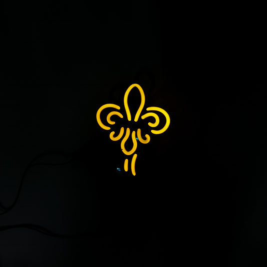 Fleur-de-Lis Flower (New Orleans Style) Emphasis Unit Replacement Tube - Neon Sign Part