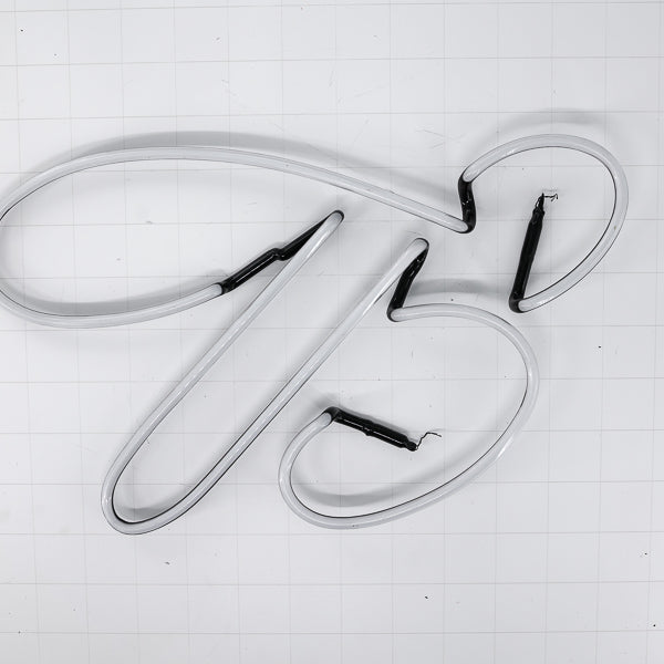King B Single Stroke Script Word unit Replacement Tube - Neon Sign Part