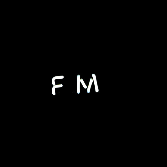FM Single Stroke Word unit with Vertical Electrodes for Custom FM Radio Replacement Tube - Neon Sign Part