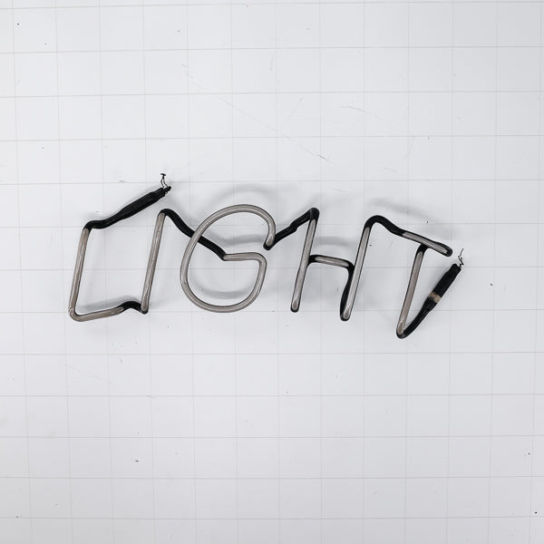 LIGHT Arched Single Stroke Word unit Replacement Tube - Neon Sign Part