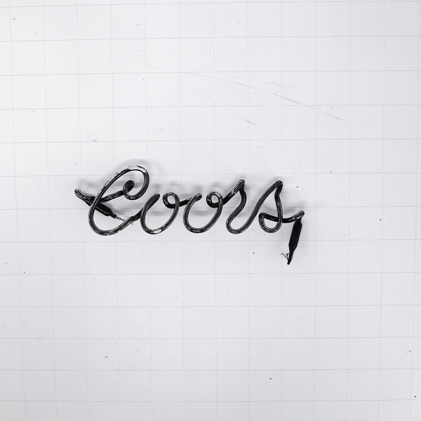 Coors Single Stroke Script Word unit Replacement Tube - Neon Sign Part