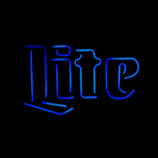 Lite Double Stroke Word Unit for Miller Lite Neon Sign Replacement Tube