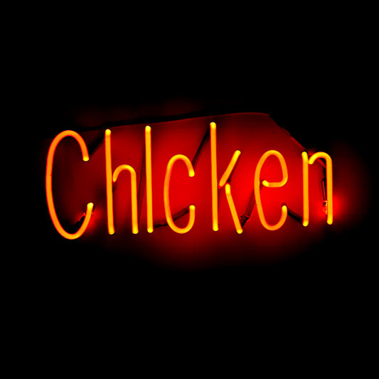 Chicken Single Stroke Word unit Replacement Tube - Neon Sign Part
