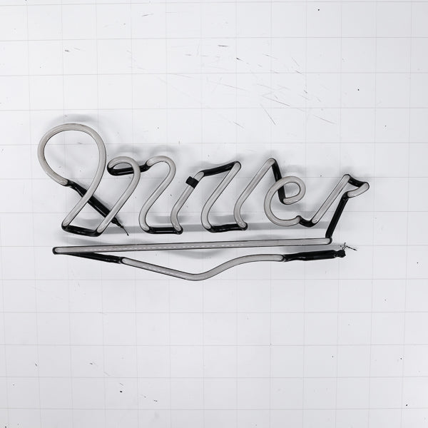 Miller Single Stroke Script Word unit with Emphasis Replacement Tube - Neon Sign Part