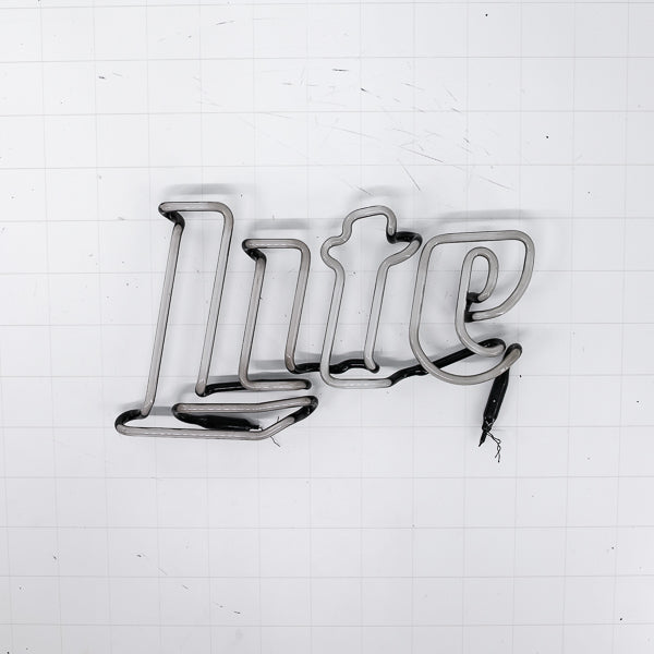 Lite Double Stroke Word unit for Miller Lite Replacement Tube - Neon Sign Part
