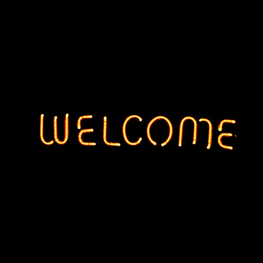 Welcome Single Stroke Word Unit for Miller Time Replacement Tube - Neon Sign Part Used