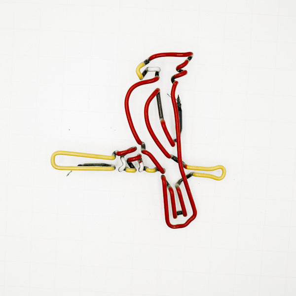 Cardinal on Bat Replacement Tube - Neon Sign Part Used