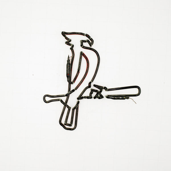 Cardinal on Bat Replacement Tube - Neon Sign Part Used