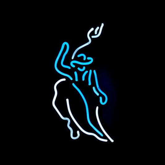 Left Side Bull Rider for Bud Light Rider Replacement Tube - Neon Sign Part Used