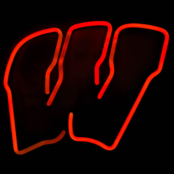 W Logo Border unit for Wisconsin Badgers Replacement Tube - Neon Sign Part