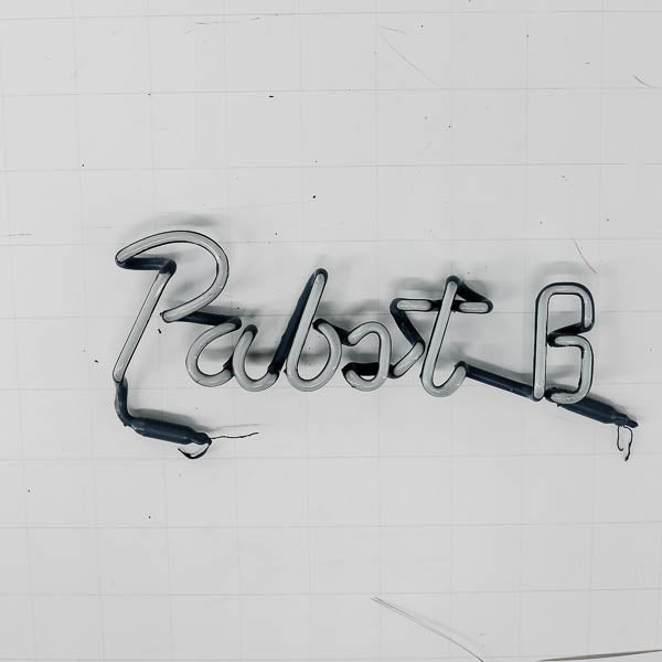 Pabst B Single Stroke Word unit for Vintage Pabst Blue Ribbon Replacement Tube - Neon Sign Part