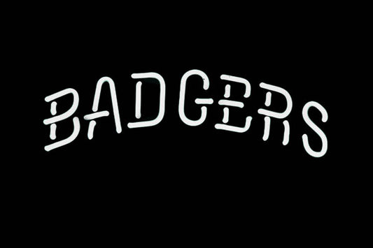 BADGERS Single Stroke Word unit for Wisconsin Badgers Replacement Tube - Neon Sign Part