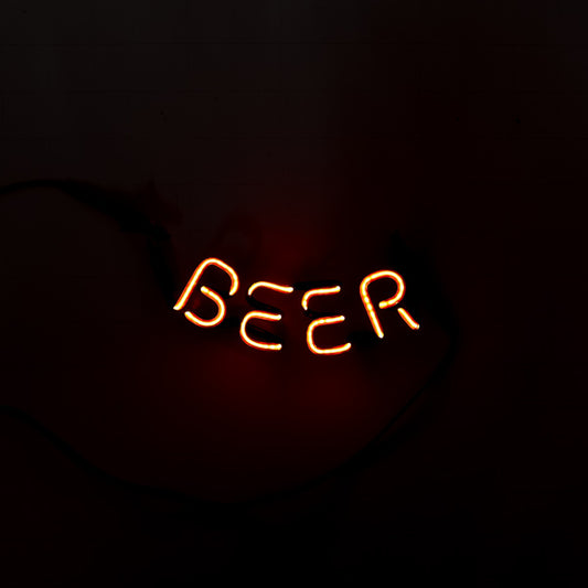 BEER Arched Single Stoke Word unit Replacement Tube - Neon Sign Part